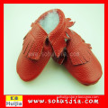 shoes trading companies Hot Selling New Design fancy red tassel soft baby girls shoes